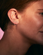 Load image into Gallery viewer, Carrie Chain Studs - Grande Silver
