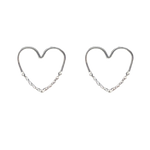 Load image into Gallery viewer, Carrie Chain Studs - Grande Silver
