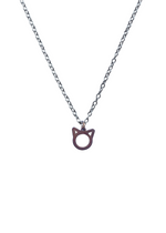 Load image into Gallery viewer, Kitten Charm Necklace - .925 Sterling Silver / Rose Vermeil
