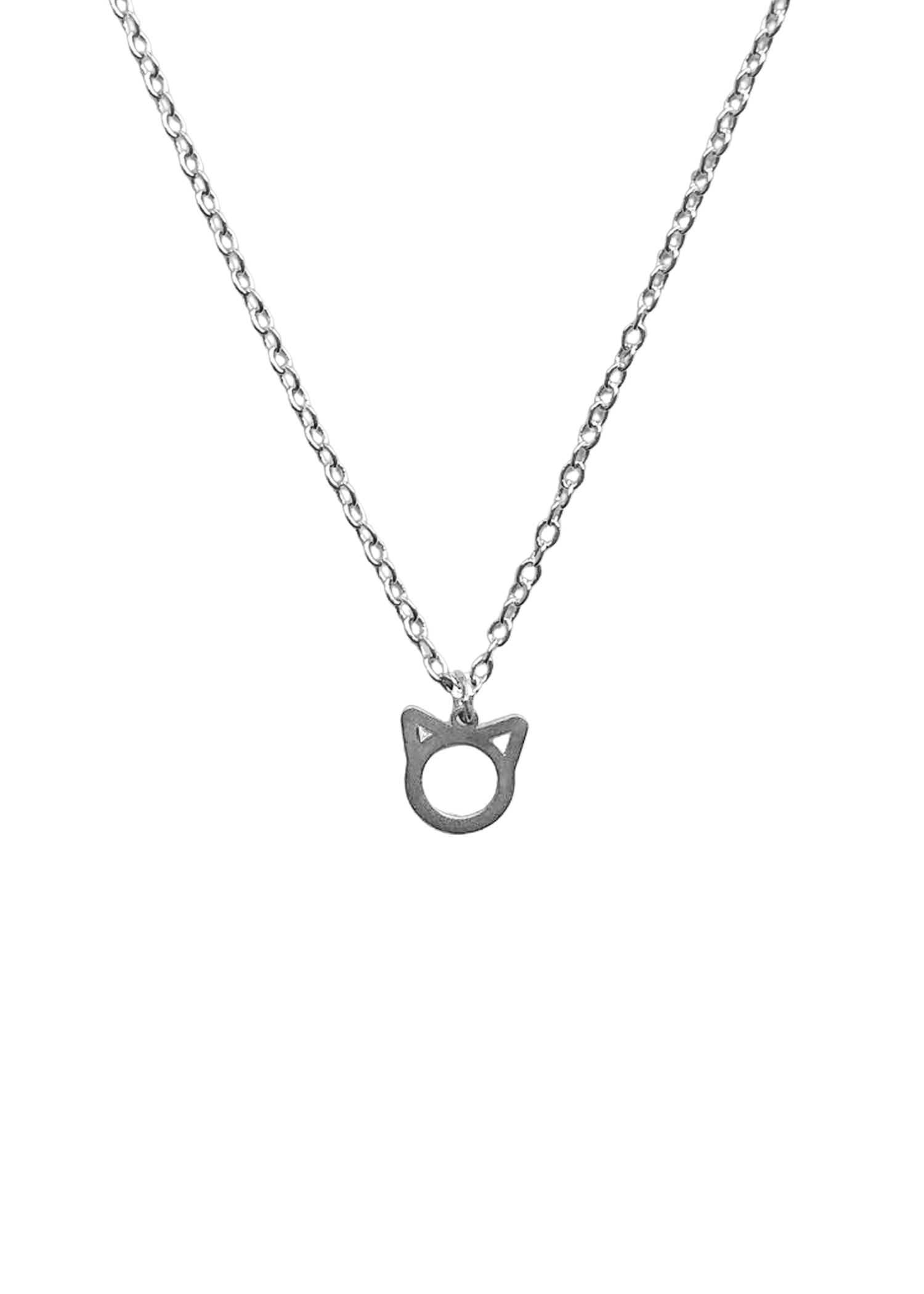 Kitten Charm Necklace - .925 Sterling Silver