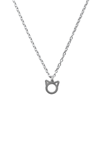 Load image into Gallery viewer, Kitten Charm Necklace - .925 Sterling Silver

