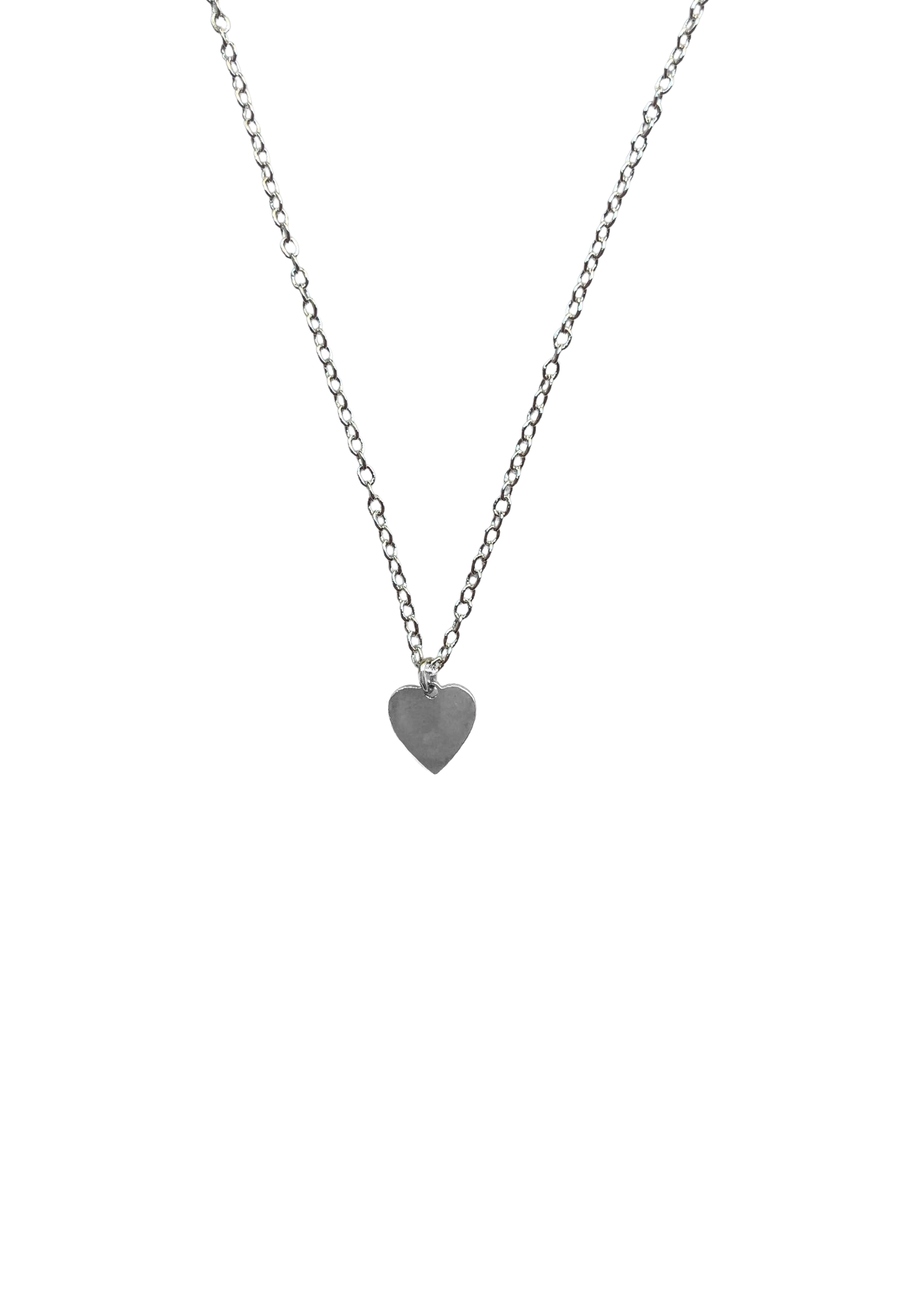 Heart Charm Necklace - .925 Sterling Silver