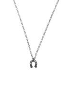 Load image into Gallery viewer, Horseshoe Charm Necklace - .925 Sterling Silver
