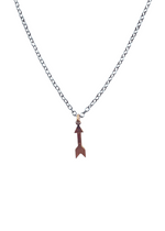 Load image into Gallery viewer, Arrow Charm Necklace - .925 Sterling Silver / Rose Vermeil
